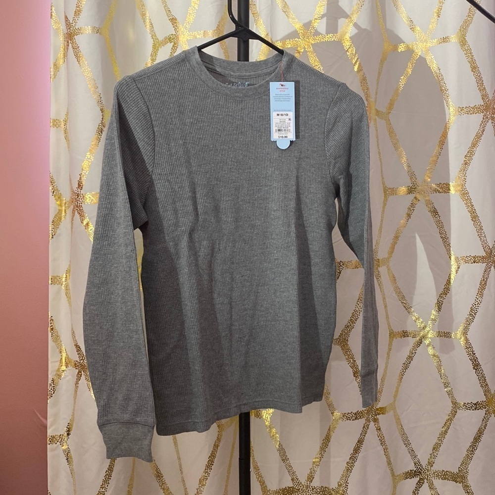 Boys Cat & Jack Gray Long Sleeve Shirt